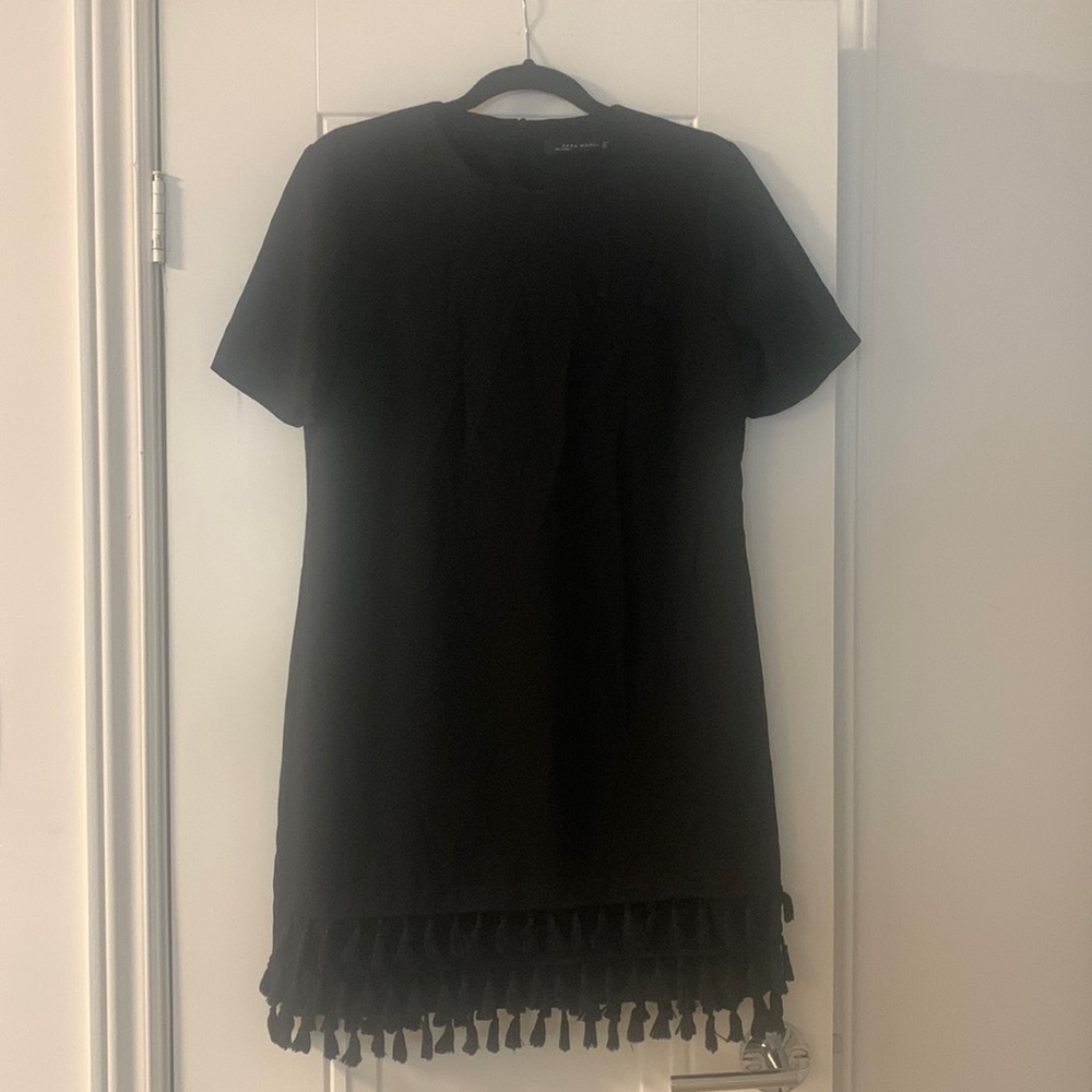 Black Dress with Tassels